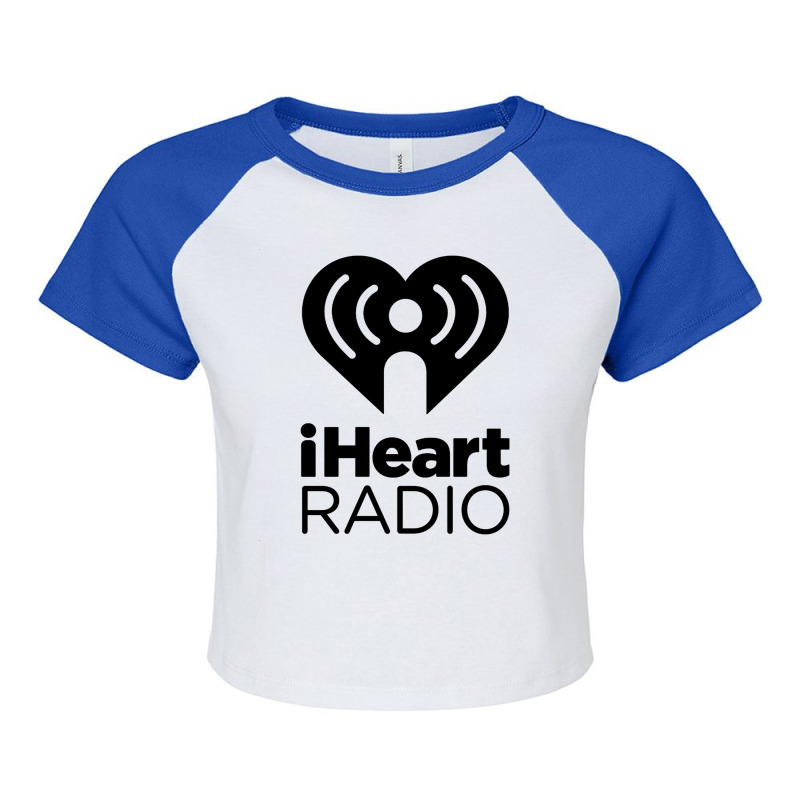 I Heart Radio Raglan Crop Top by Chris E Dansby | Artistshot