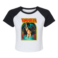 Retro Vampirella Cover T Shirt Raglan Crop Top | Artistshot