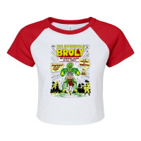 The Incredible Broly Raglan Crop Top | Artistshot