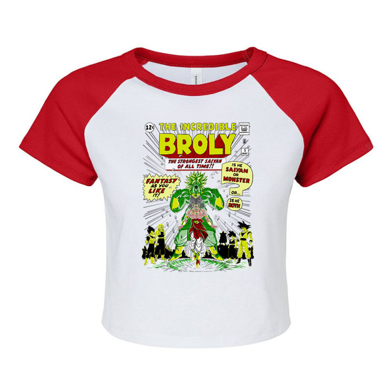 The Incredible Broly Raglan Crop Top by hocinisanherq | Artistshot