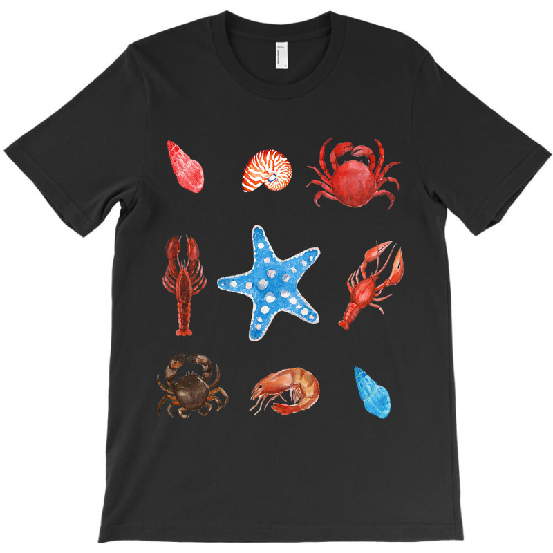 Crustacean Core Aesthetic Crustaceans Crab Lobster T-shirt | Artistshot