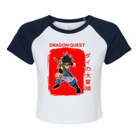 Dai   Dragon Quest Raglan Crop Top | Artistshot