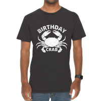 Birthday Crab T Shirt Crab Lover Vintage Crabbing  Vintage T-shirt | Artistshot