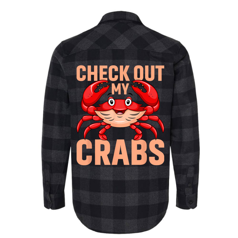 Checkout My Crabs Shellfish Crab Crustacean Crabs  Flannel Shirt | Artistshot