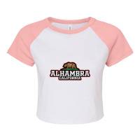 Alhambra California-f4zjj Raglan Crop Top | Artistshot