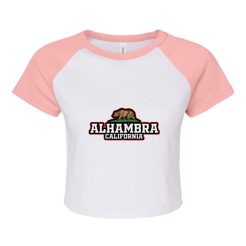 Alhambra California-f4zjj Raglan Crop Top | Artistshot