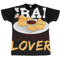 Crab Rangoon Lover Dimsum Dumpling Chinese Food Cr Graphic T-shirt | Artistshot