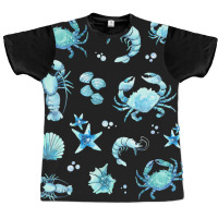 Crustacean Core Aesthetic Crustaceans Crab Lobster Graphic T-shirt | Artistshot