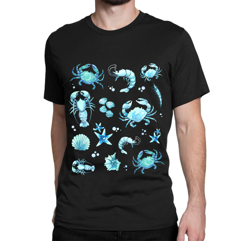 Crustacean Core Aesthetic Crustaceans Crab Lobster Classic T-shirt | Artistshot