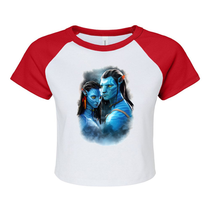 Avatar 2   The Way Of Water Avatar Neytiri Jake Sully Raglan Crop Top by Dinh Quan | Artistshot