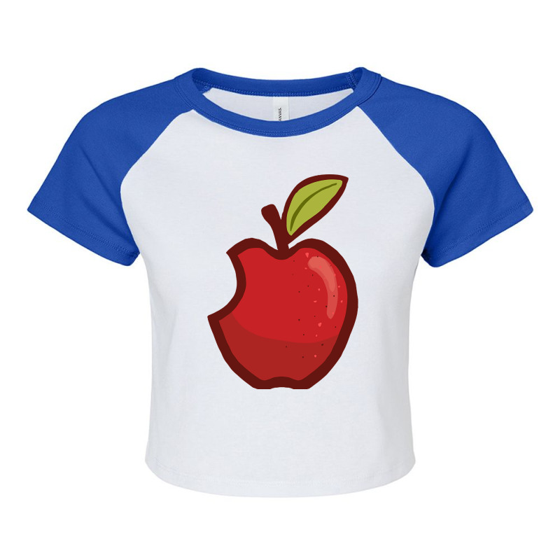 Apple Cartoon Raglan Crop Top by resaleberries875 | Artistshot