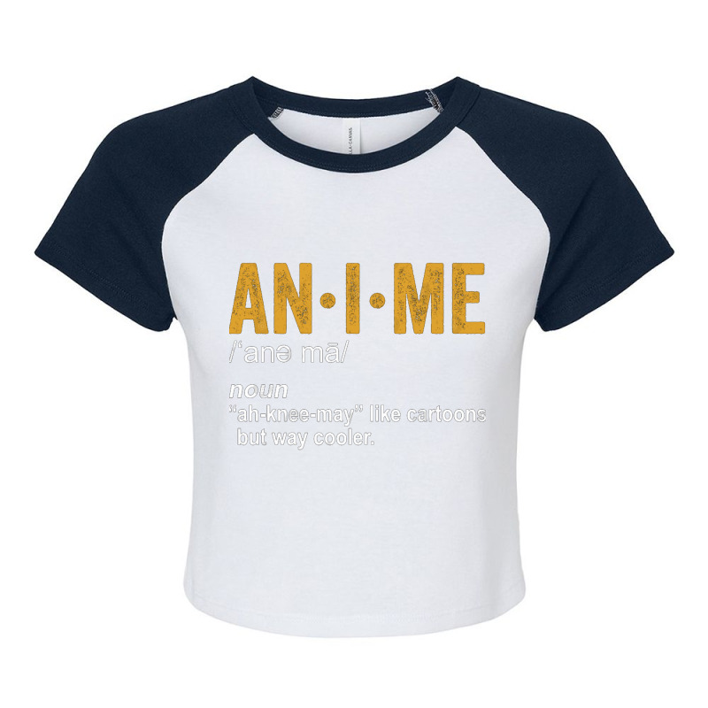 Anime Dictionary Funny Anime Definition Anime Love Raglan Crop Top by nobita1990_store | Artistshot