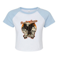 Bowling Green Kentucky Bald Eagle Retro Vintage Aesthetic Raglan Crop Top | Artistshot