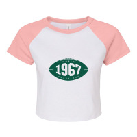 1967 World Champions - Packers (green) Raglan Crop Top | Artistshot