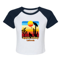 Apple Valley Raglan Crop Top | Artistshot