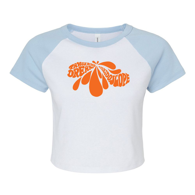 Kaleidoscope Tangerine Dream Raglan Crop Top by camrocsehouj | Artistshot