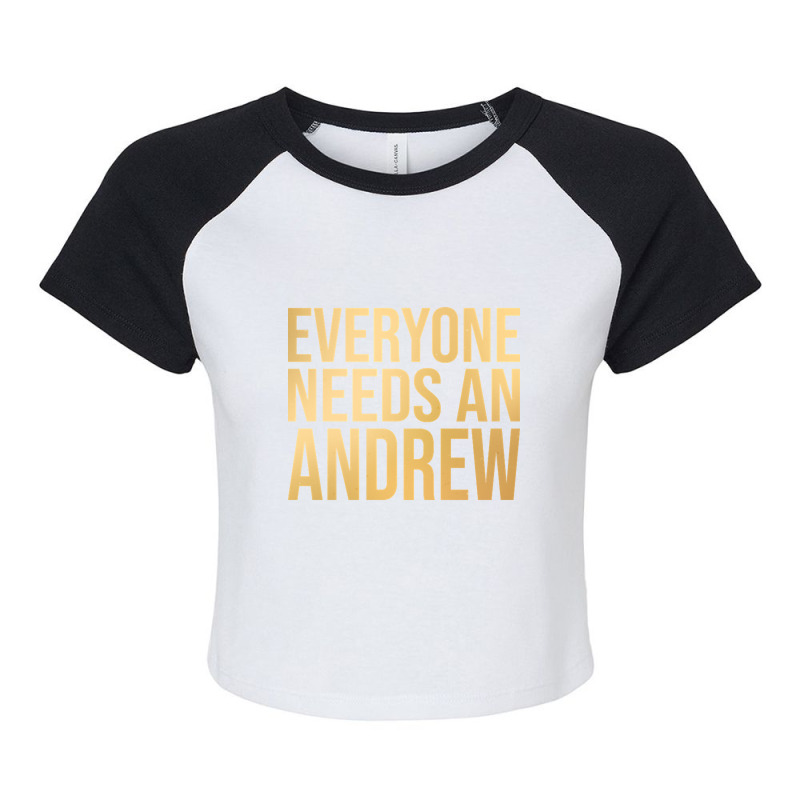 Andrew Name-vx1gb Raglan Crop Top | Artistshot