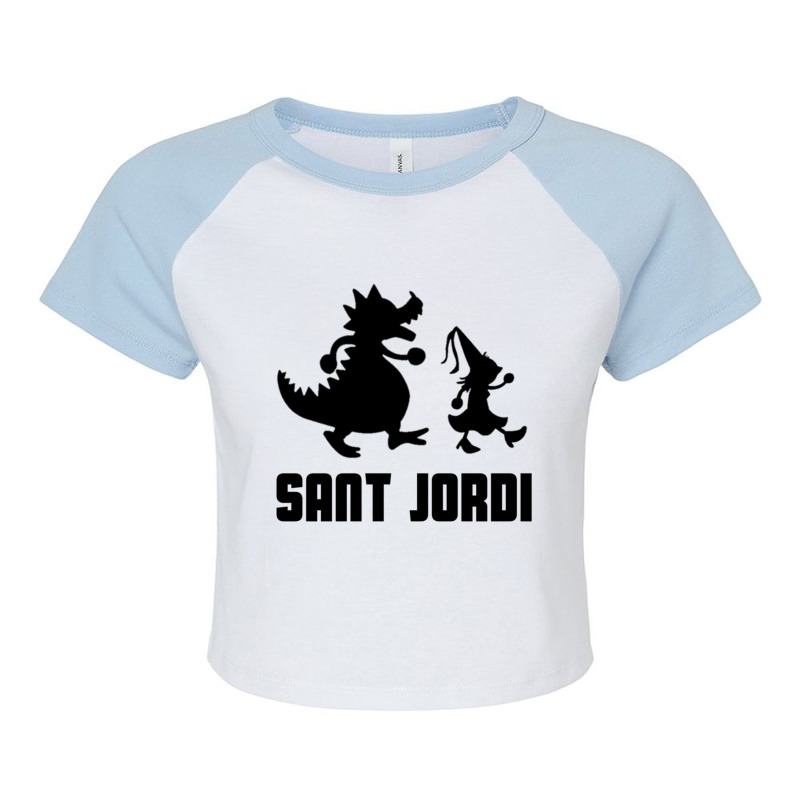 Sant Jordi Case Phone Shirthoodie - S - Gift Happiness Raglan Crop Top by RONALDPOYNTER | Artistshot