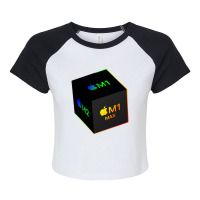 Apple Silicon Raglan Crop Top | Artistshot