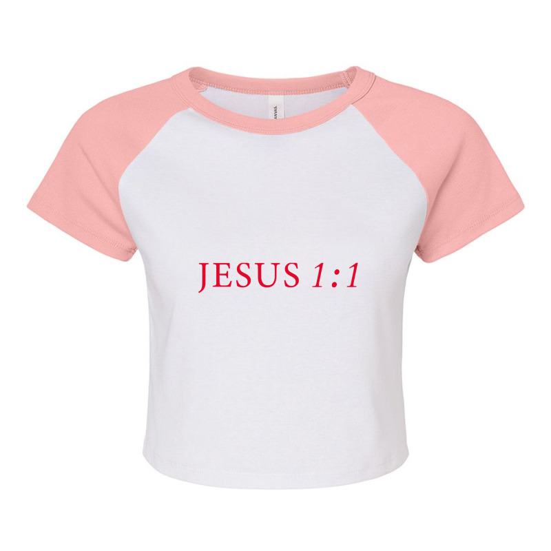 Book Of Jesus Red Raglan Crop Top by denverhumans58 | Artistshot