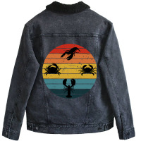 Crustacean Core Crustaceancore Aesthetic Crustacea Unisex Sherpa-lined Denim Jacket | Artistshot