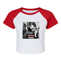 Putin's War Crime Trial Series Raglan Crop Top | Artistshot