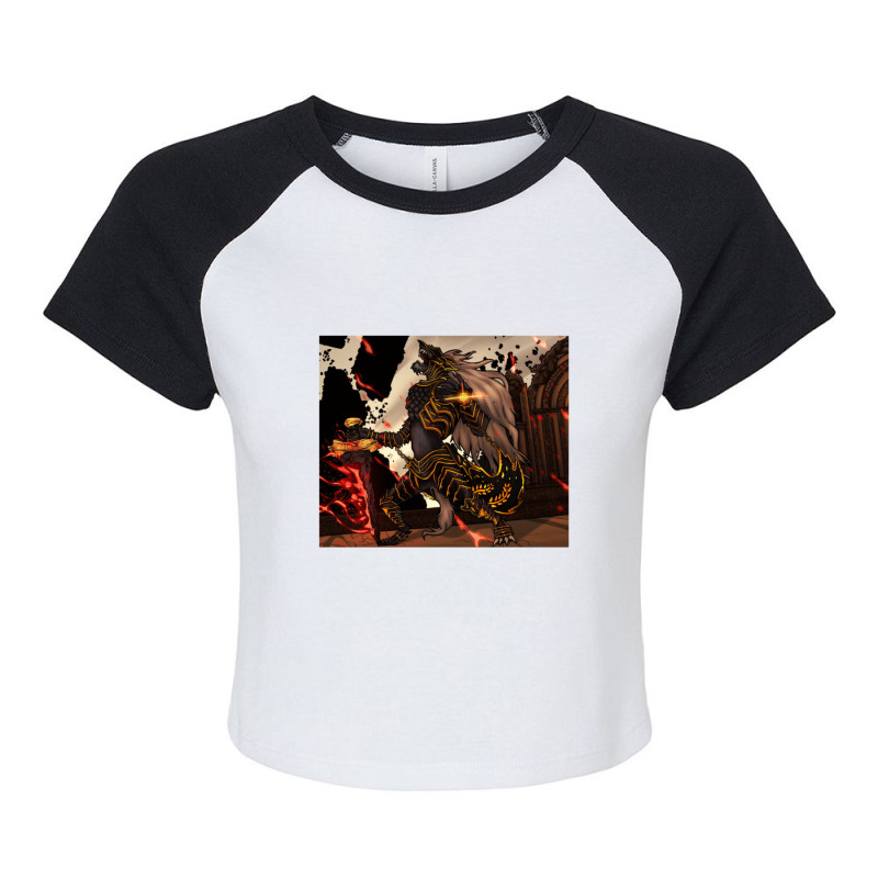 Blaidd Strive Burn Raglan Crop Top by ErnestGallon | Artistshot