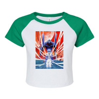 Newtype  Evangelion  Rei 1 Raglan Crop Top | Artistshot