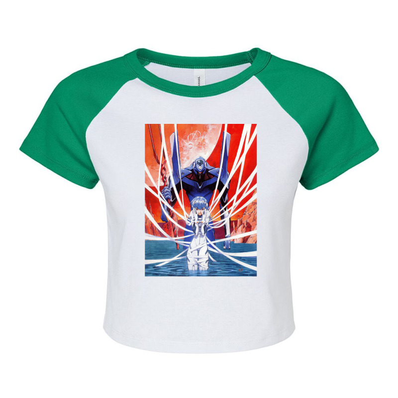 Newtype  Evangelion  Rei 1 Raglan Crop Top by AngelinoGuron | Artistshot