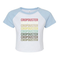 Colorful Text Crop Duster Raglan Crop Top | Artistshot