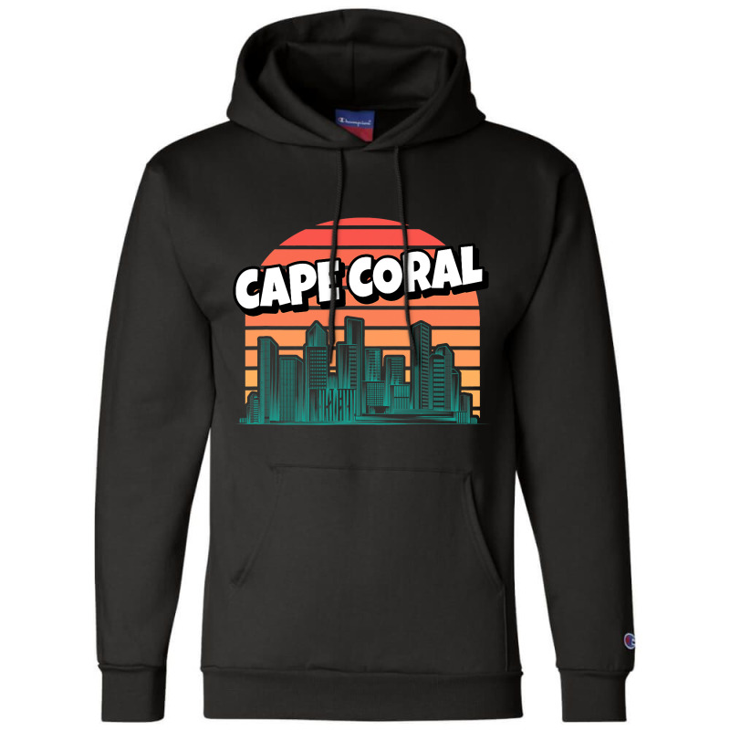 Cape Coral Retro Vintage Traveling Traveler Champion Hoodie | Artistshot