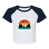 Camping Is My Retirement Plan Raglan Crop Top | Artistshot