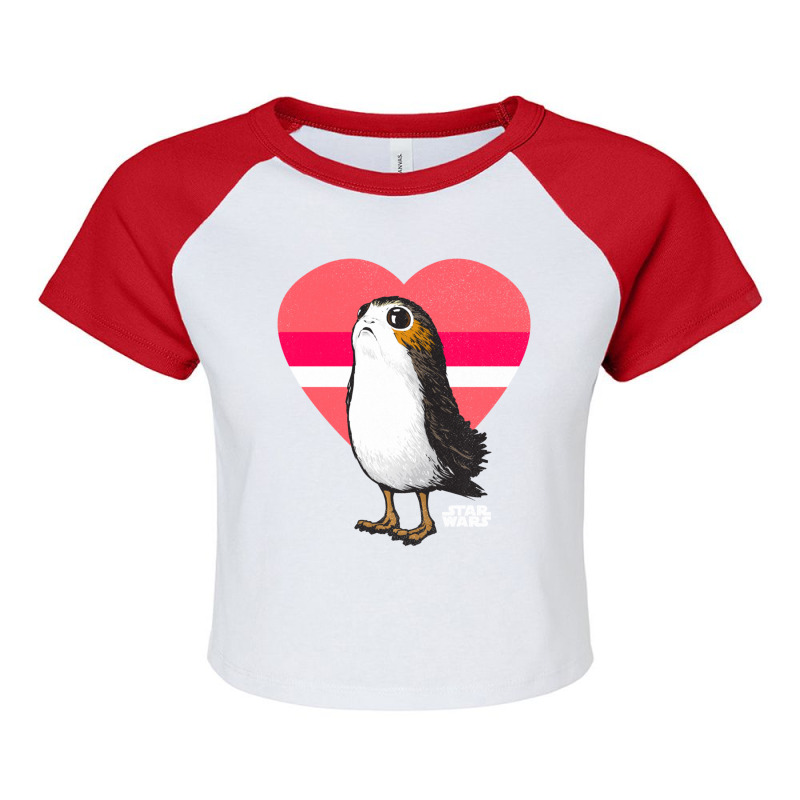 Trending Porg Big Love Heart Valentine's Day Raglan Crop Top by Estrada Link | Artistshot