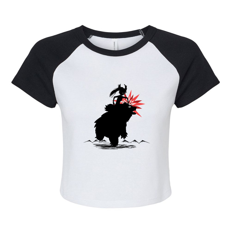 Bear Kick-pctxt Raglan Crop Top by resaleberries875 | Artistshot