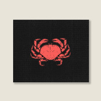 Crab Crustacean Landscape Canvas Print | Artistshot