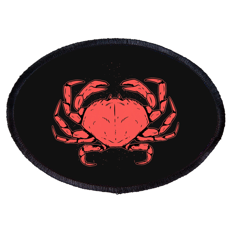 Crab Crustacean Oval Patch | Artistshot