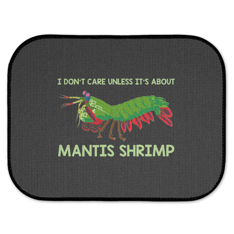 Crustacean I Dont Care Unless It’s About Mantis  Rear Car Mat | Artistshot