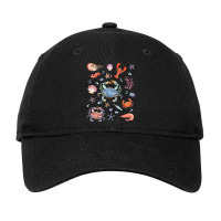 Crustaceancore Aesthetic Crustaceans Crab Lobster  Adjustable Cap | Artistshot