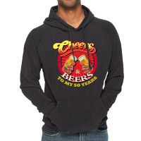 Cheers Beers To My Fifty 50 Years Funny Birthday Vintage Hoodie | Artistshot