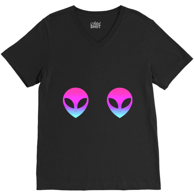 Cute Halloween Women Costume Women Halloween Alien V-neck Tee | Artistshot