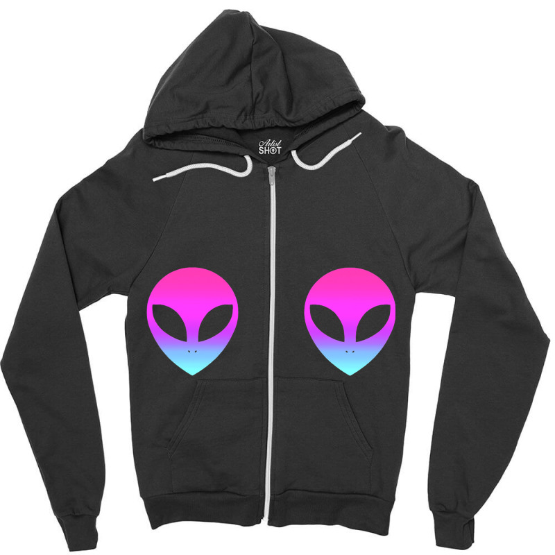 Cute Halloween Women Costume Women Halloween Alien Zipper Hoodie | Artistshot