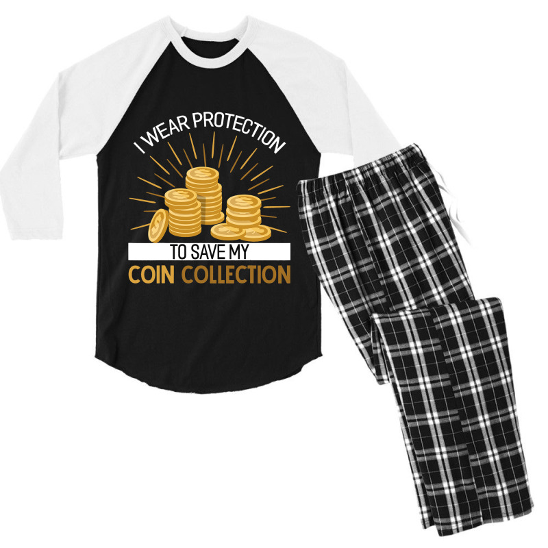 Coin Collector Numismatics Rare Coins Coin Lover N Men's 3/4 Sleeve Pajama Set by Enjoyby | Artistshot