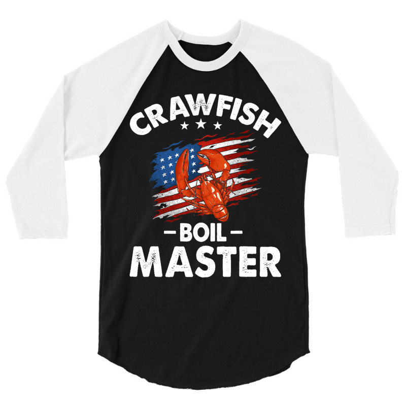 Crawfish Boil Master 2crawfish Boiling Crab Mud Bu 3/4 Sleeve Shirt | Artistshot