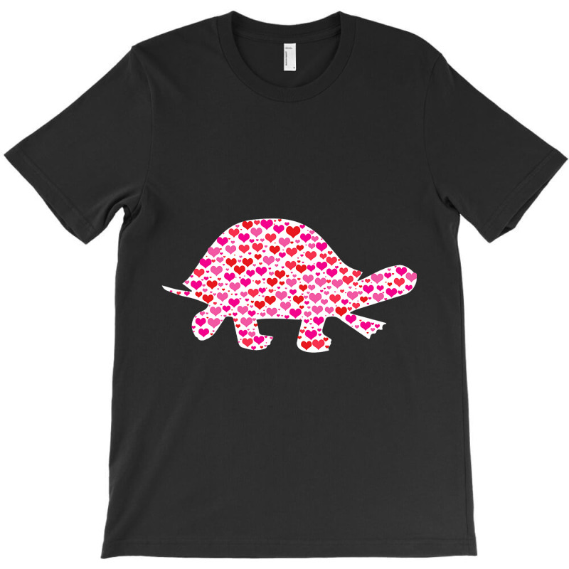 Cute Hearts Turtle Funny Animals Lover Valentines  T-shirt | Artistshot