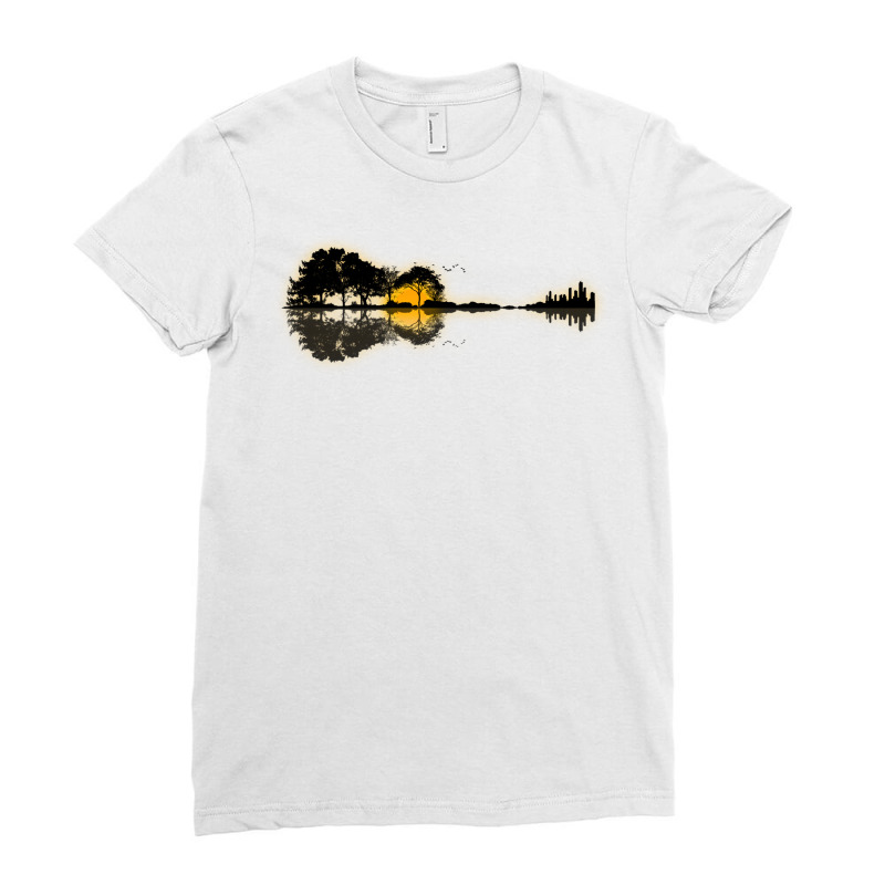 Nature Guitar Ladies Fitted T-Shirt by crmedia | Artistshot