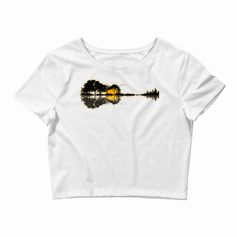 Nature Guitar Crop Top by crmedia | Artistshot