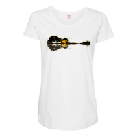 Nature Guitar Maternity Scoop Neck T-shirt | Artistshot