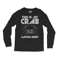 Crab Eating Seafood Butcher Crawfish Funny Lobster Long Sleeve Shirts | Artistshot