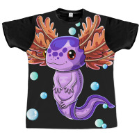 Cute Axolotl Salamander Bubble Girls Boys Kids Graphic T-shirt | Artistshot