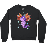 Cute Axolotl Salamander Bubble Girls Boys Kids Crewneck Sweatshirt | Artistshot